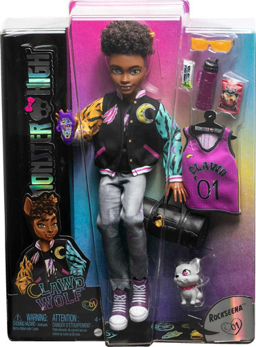 Boneca Monster High, lobisomem em garras com gárgula para M