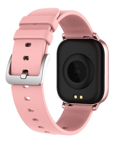 Imagen 3 de 4 de Smartwatch Colmi P Series P8 1.69" caja de aleación rose pink, malla rose pink de silicona