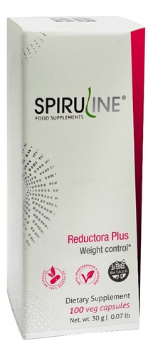 Spirulina Reductora Plus 100 Caps. Con Lecitina Y Guarana