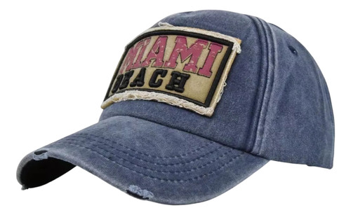 Gorra Visera Caps Azul Miami Beach Urban Gifts Premium Azul Ajustable