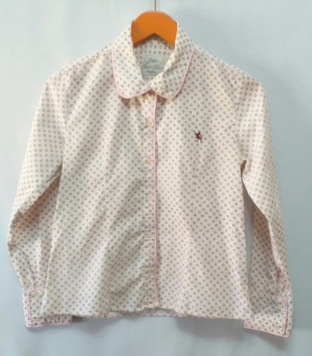 Camisa Dama Talle M Rosa Clarito Y Marrón, Cataleya 