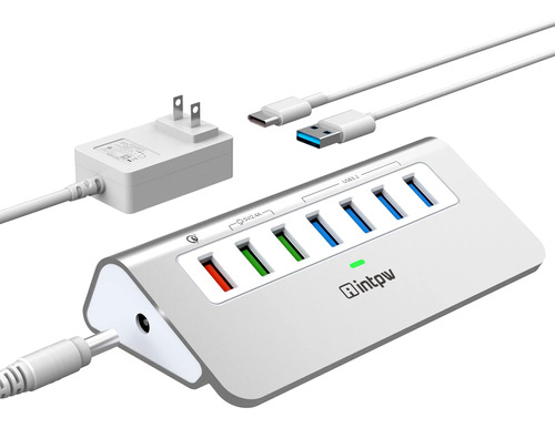 Concentrador Usb 3.2 Con Alimentación De 10 Gbps, Concentrad