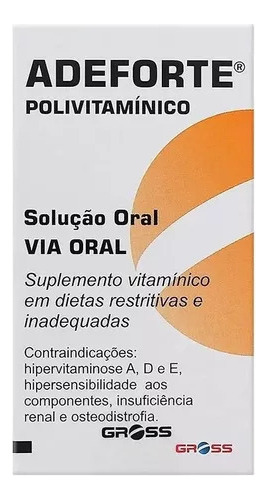 Adeforte Solução Oral Com 1 Ampola De 3ml Original