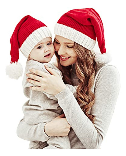 Gorro Navidad Familiares Tejido Madre & Bebé