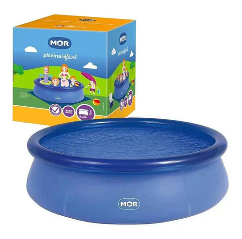 Piscina Splash Fun Redonda 3400l Azul 1050 Mor