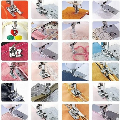 Imagen 6 de 6 de Prensatelas Pie De Maquina Coser Domésticas Kit De 32 Patas