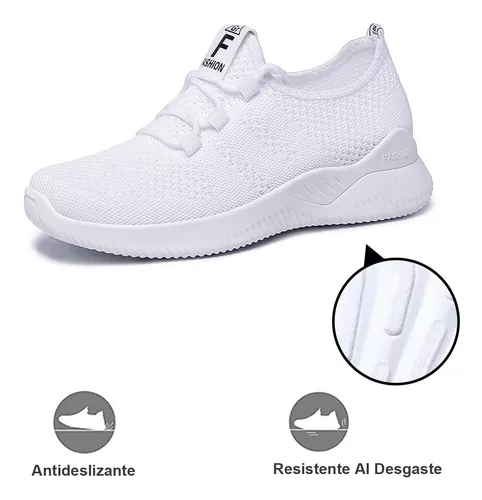 Zapatillas Deportivas Antideslizantes Mujer Zapatos Tenis De Malla