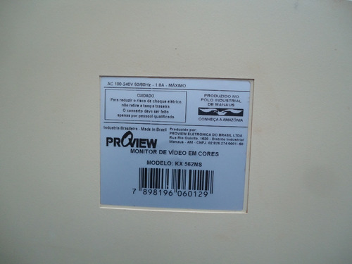 Antigo Monitor Proview 14 Polegadas Saida Vga Barato