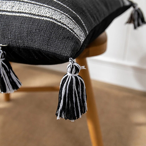 Funda De Almohada Moderna Y Minimalista Con Borlas, Estilo B