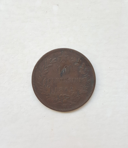 Moneda Italia 10 Centesimi 1862