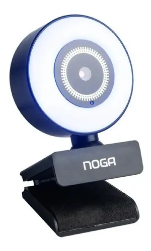 Camara Web Webcam Para Pc Full Hd 1080 Luz Led Tripode Noga Color