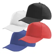 Comprar Gorras Clásicas Poliéster F3 Sin Logo 5 Gajos Con Abrojo X50