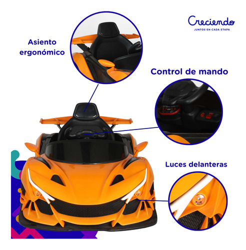 Auto Infantil A Bateria Lamborghini 12v A Control Remoto