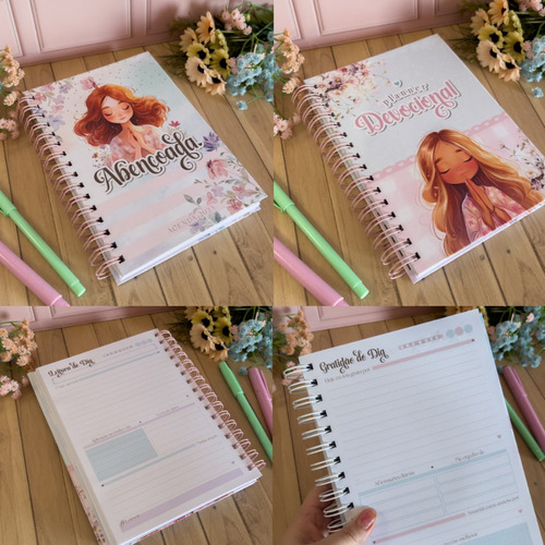 Combo Encadernação 2025 - Agendas Planner Cristão Devocional