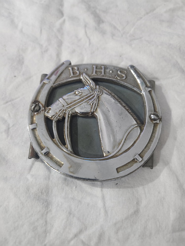 Insignia Sociedad Inglesa De Caballos (bhs) Original Metal