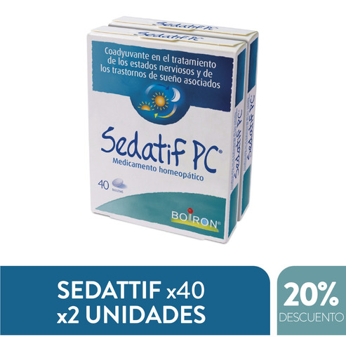 Sedatif X 2 Cajas 80 Tabletas - Unidad a $1251