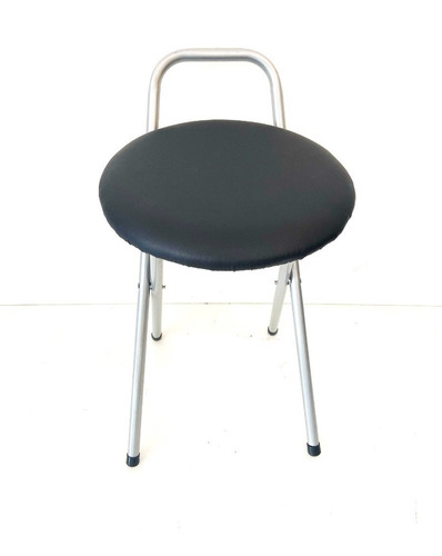 Imagen 4 de 8 de Banquito Banqueta Plegable Caño Tapizado Camping Cocina