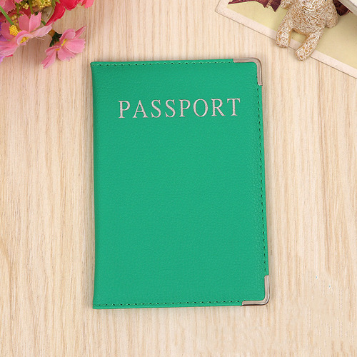 Funda De Piel Sintética Con Soporte Para Pasaporte, Color Vi