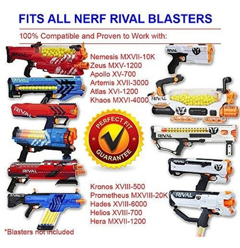 Bulk Yellow Foam Bullet Ball HeadShot Ammo Compatible with Nerf Rival Blasters 