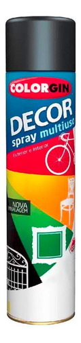 Spray Colorgin Decor Grafite Metalico 360ml 8661