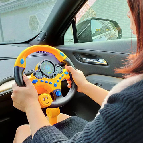 . Volante De Simulação De Brinquedo Para Um Banco Traseiro