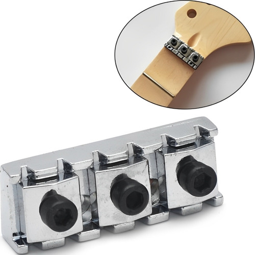 Pestana Locknut Com Trava 43 Mm P/ Floyd Rose Prata Cromado