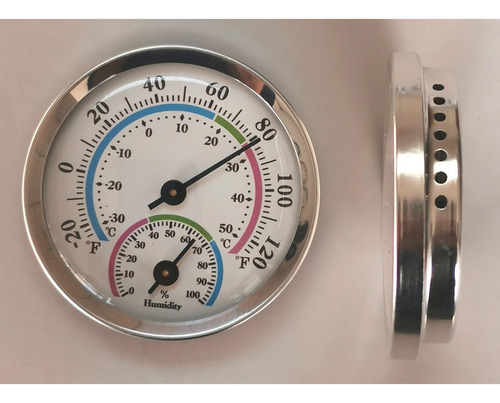 2 X 2 Inch Wall Hygrometer Humidity Meter Aluminum Diameter