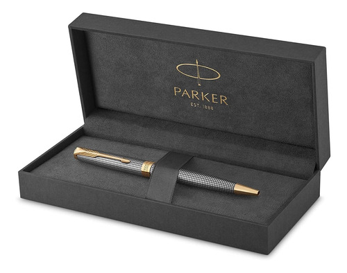 Boligrafo Cincelado Dorado Acero Inoxidable Parker Sonnet