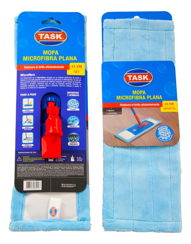 Set Mopa Plana Task Micro Activa S/cabo 43cm