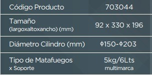 Soporte Vehicular Acero Universal P Matafuegos 10 Kgs Camión