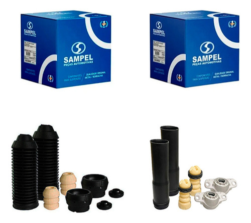 Kit Amortecedor Dianteiro Traseiro Sampel Vw Tcross 19/22