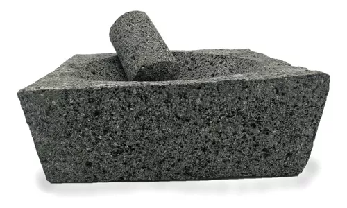 Molcajete / Mortero Mexicano 18cm Piedra Volcánica