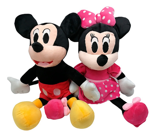 Peluche Pareja Minnie Mouse Mimi Y Mickey Mouse 35 Cm