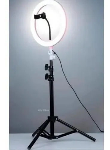 Aro Luz Led Para Fotografia Y Video 33 Cm Con Tripode 2.20 M Color