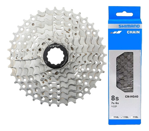 Pacha Gw +cadenilla Shimano Bicicleta Cassette 8v 11-36 Hg40