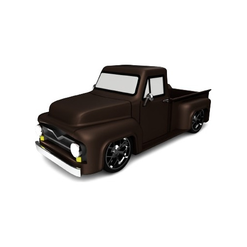 Auto Camioneta Ford F-100 Pick-up 1955 Impresion 3d