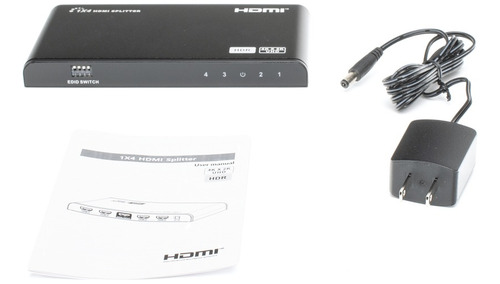 Divisor Splitter Hdmi 4k 1 Entrada A 4 Salidas Simultaneas