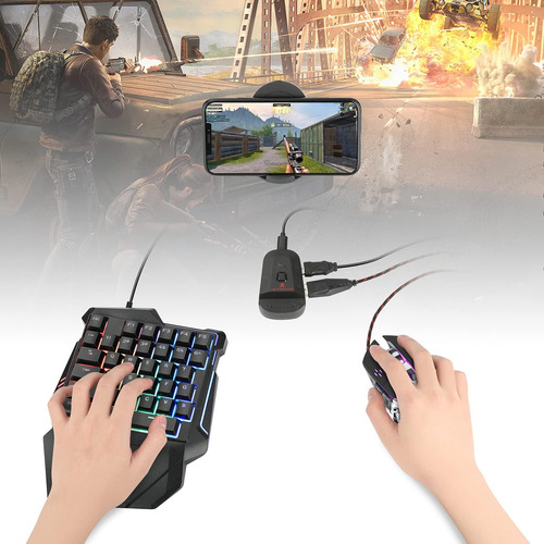 Combo De Juego Y Mouse De Mitad De Mano Combo Laelr 35 Tecla