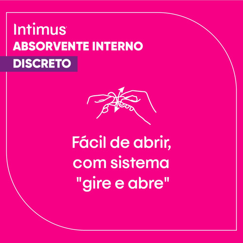 Intimus Absorvente Interno Discreto Mini Com 16 Unidades
