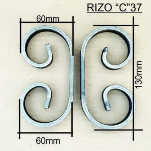 Rizos En Planchuela , Adornos Para Rejas 