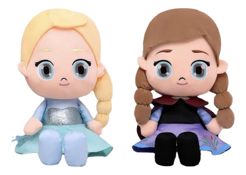 Peluche De Frozen Anna Y Elsa Disney