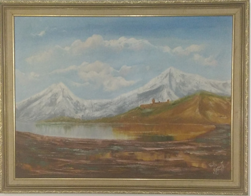 Pintura Al Oleo Sobre Lienzo Del Monte Ararat