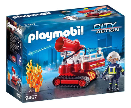 Playmobil® Cañón De Agua De Fuego, Multi