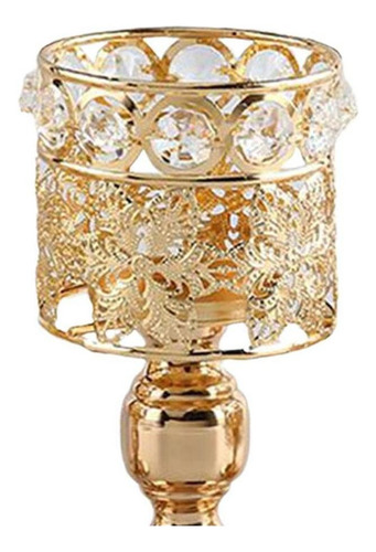 Suporte De Vela De Cristal Moderno Para Centro De 8x8x16cm