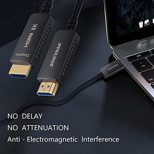 Soeybae 8k Cable Hdmi De Fibra Óptica Cable Hdmi 2.1 Soporte