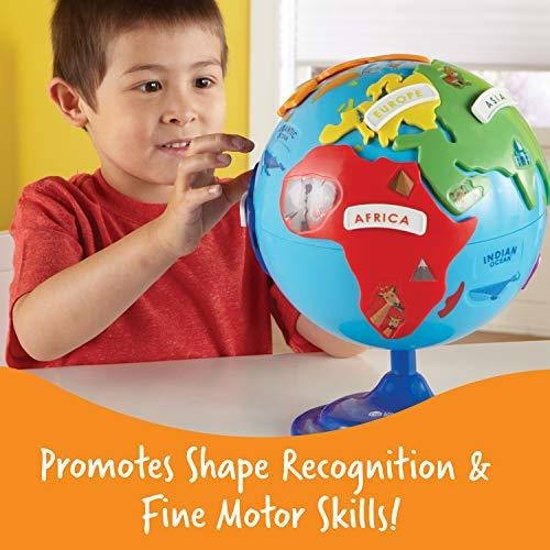 Learning Resources Globo Terráqueo Rompecabezas, 14 Piezas