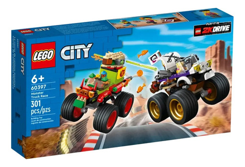 Carrera De Camionetas Lego Monstruo 301pcs 60397 Febo