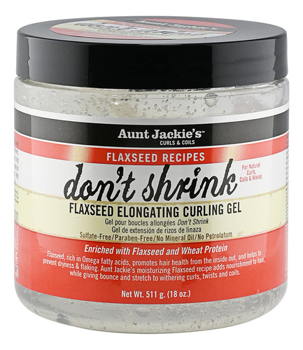 Aunt Jackies Recetas De Linaza Dont Shrink Gel Para Rizar E