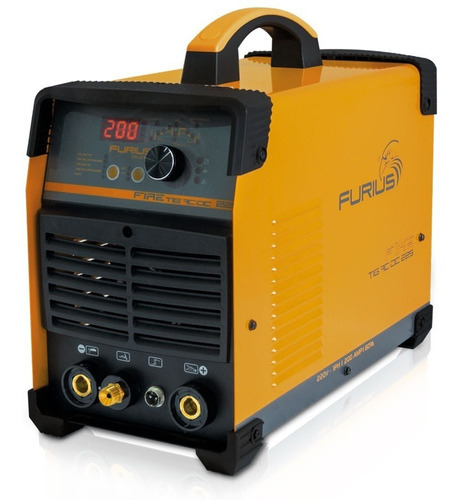 Soldadora Inversor Tig Alta Frecuencia Ac/dc225a 220v Furius Color Amarillo