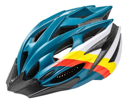 Casco Unisex Montaña Bicicleta Visera+ Luz Trasera